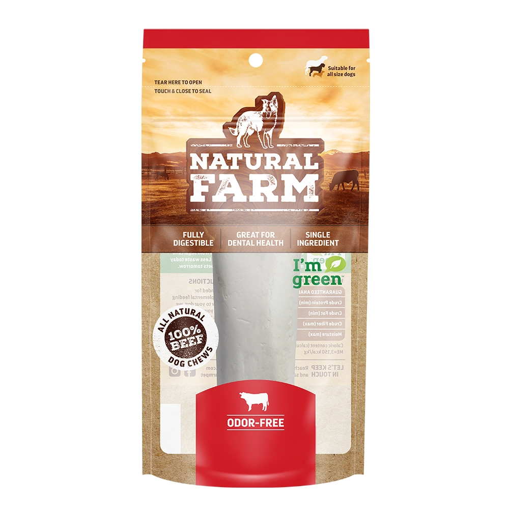 Osso Tubinho Para Cães Recheio Bacon Queijo Natural Farm 6