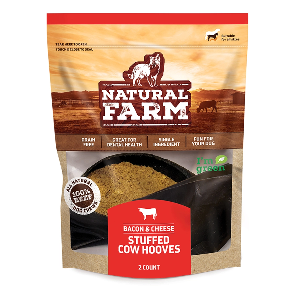Snack Natural Farm Casco Bovino Bacon E Queijo Caes