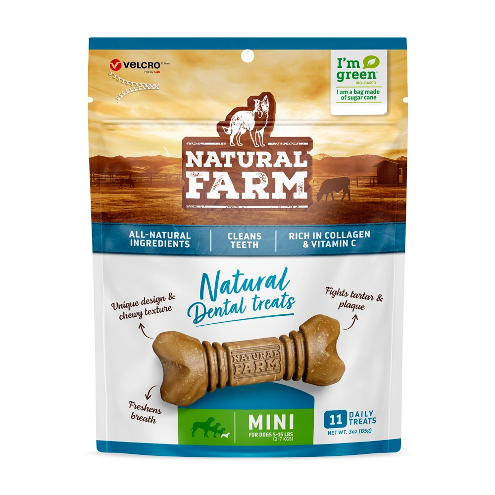 Snack Dental Para Cães Porte Mini Natural Farm 5g