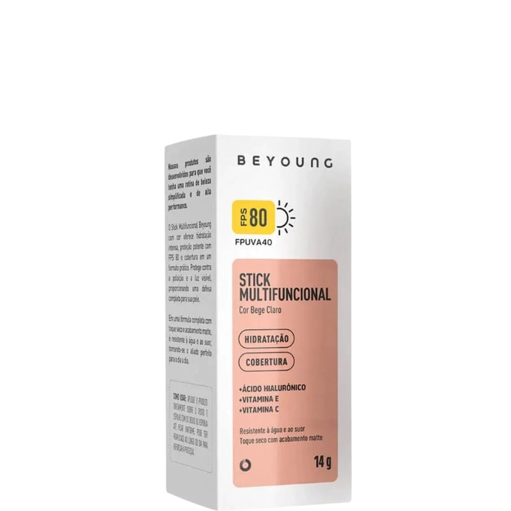 Beyoung Stick Multifuncional Com Cor Fps 80 Bege Claro 14g