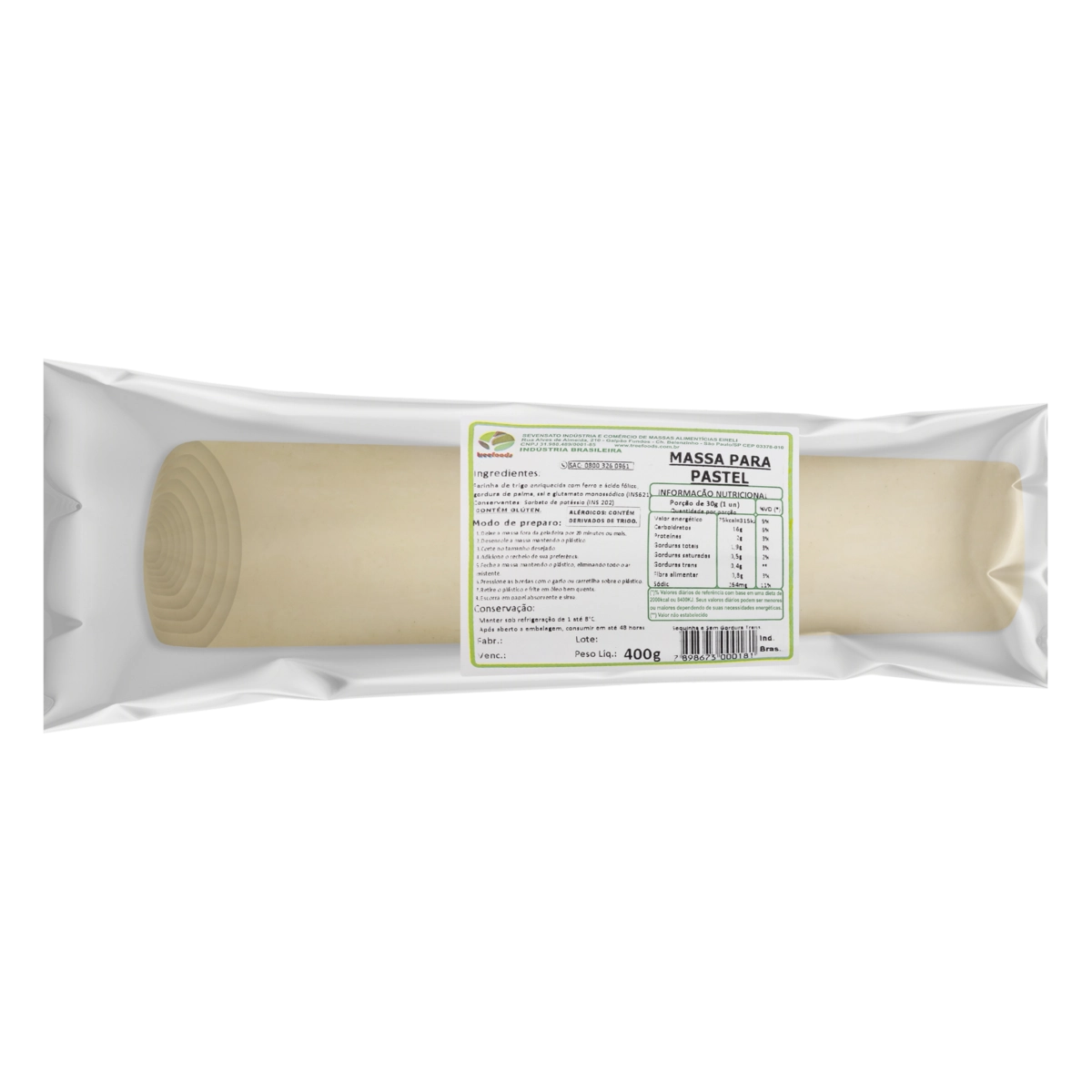 MASSA DE PASTEL 400G