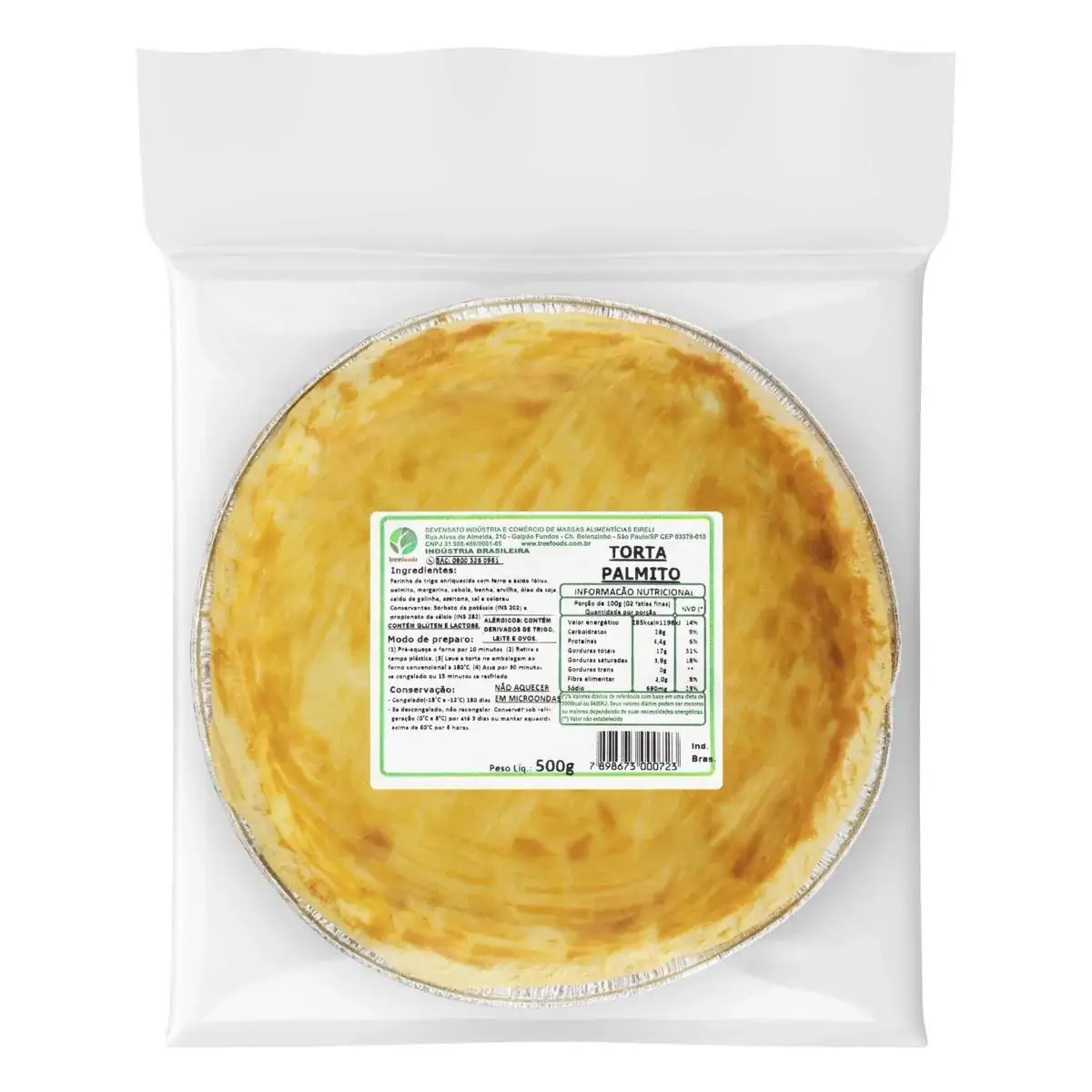 Torta de Palmito Tree Foods 500g
