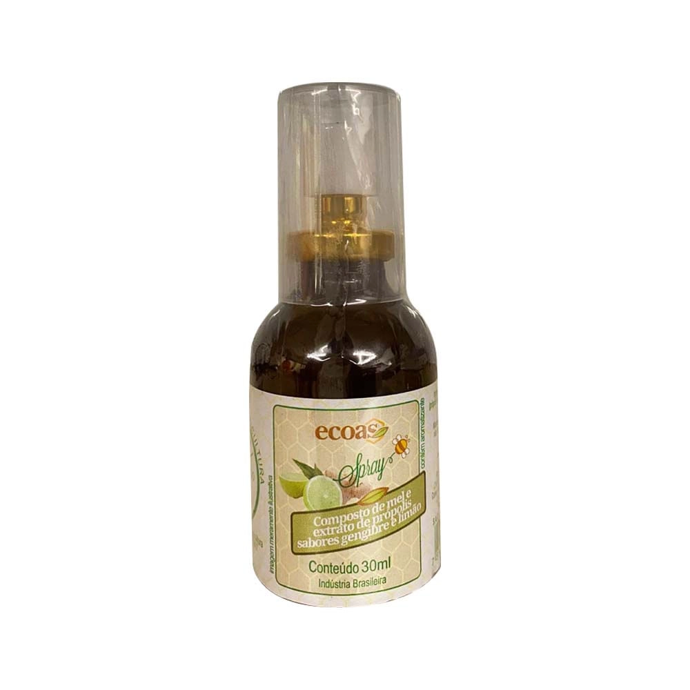 Spray Mel, Propolis, Gengibre E Limao Ecobee 30ml