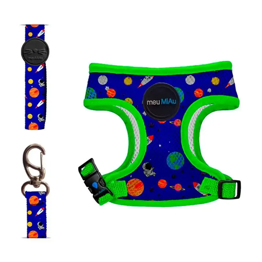 Kit Coleira Style Space Meumiau