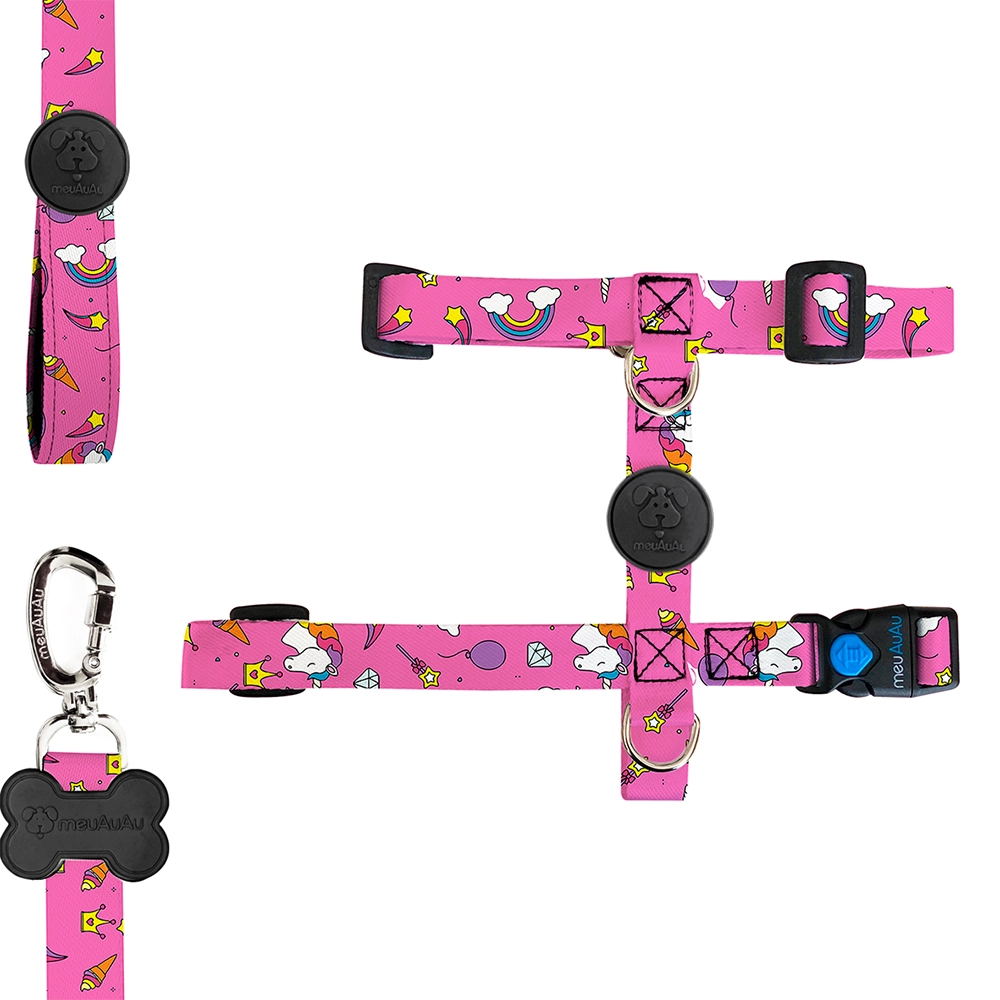 Kit H Meuauau Unicornio Rosa P