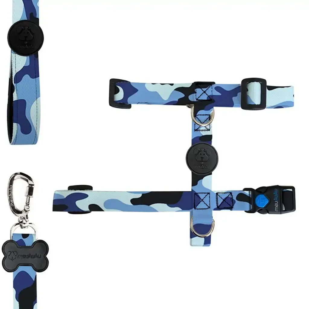 Peitoral H E Guia Camuflado Azul Tamanho P Meuauau