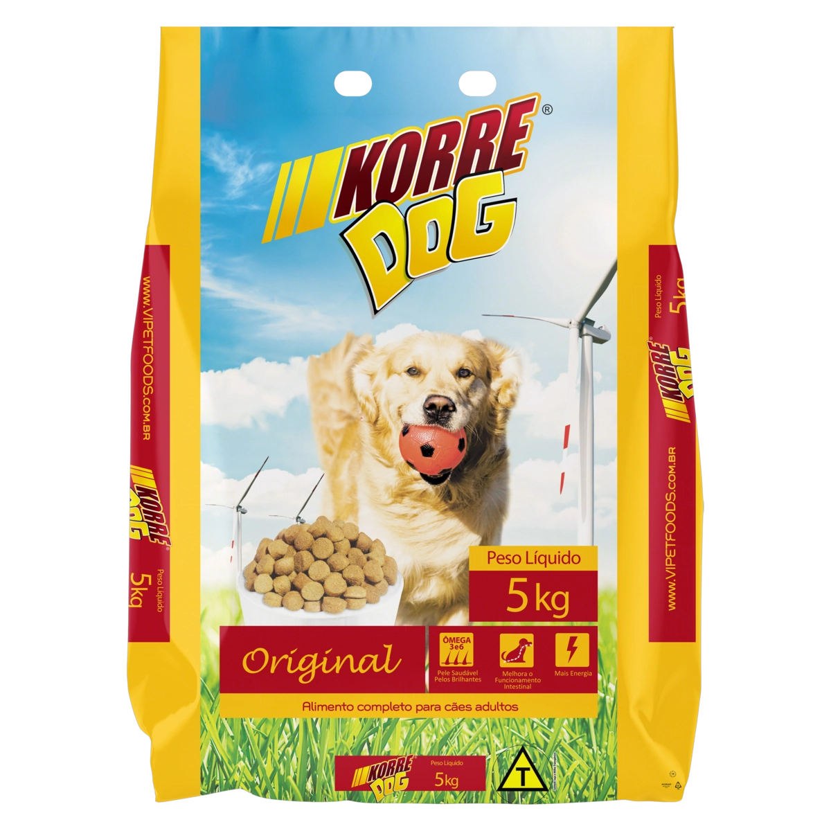 Alimento Para Cães Adultos Original Korre Dog Pacote 5kg
