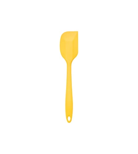 Espátula de Silicone Reta Pequena Amarela OIKOS COZ00471AMR