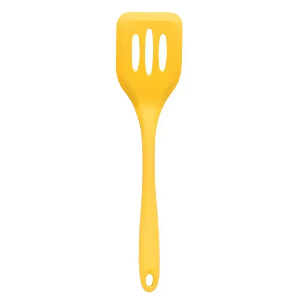 Espátula Vazada de Silicone Amarela OIKOS COZ00474AMR