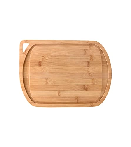 Tábua de Bambu para Churrasco 33x24cm com Alça OIKOS MES02216NAT