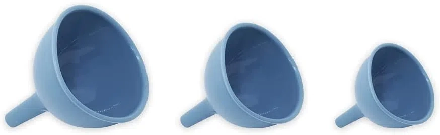 Conjunto De 3 Funis De Silicone Sortido