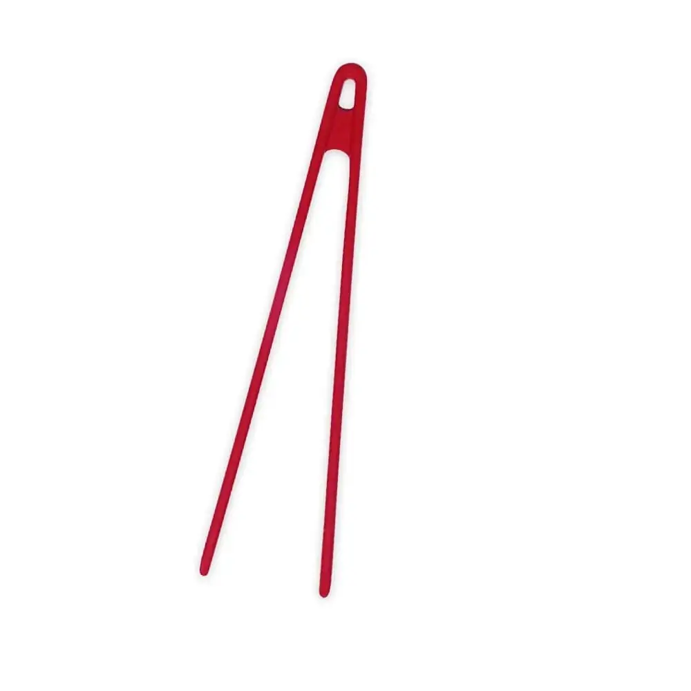 Pegador De Salada De Silicone Pequeno Vermelho Oikos