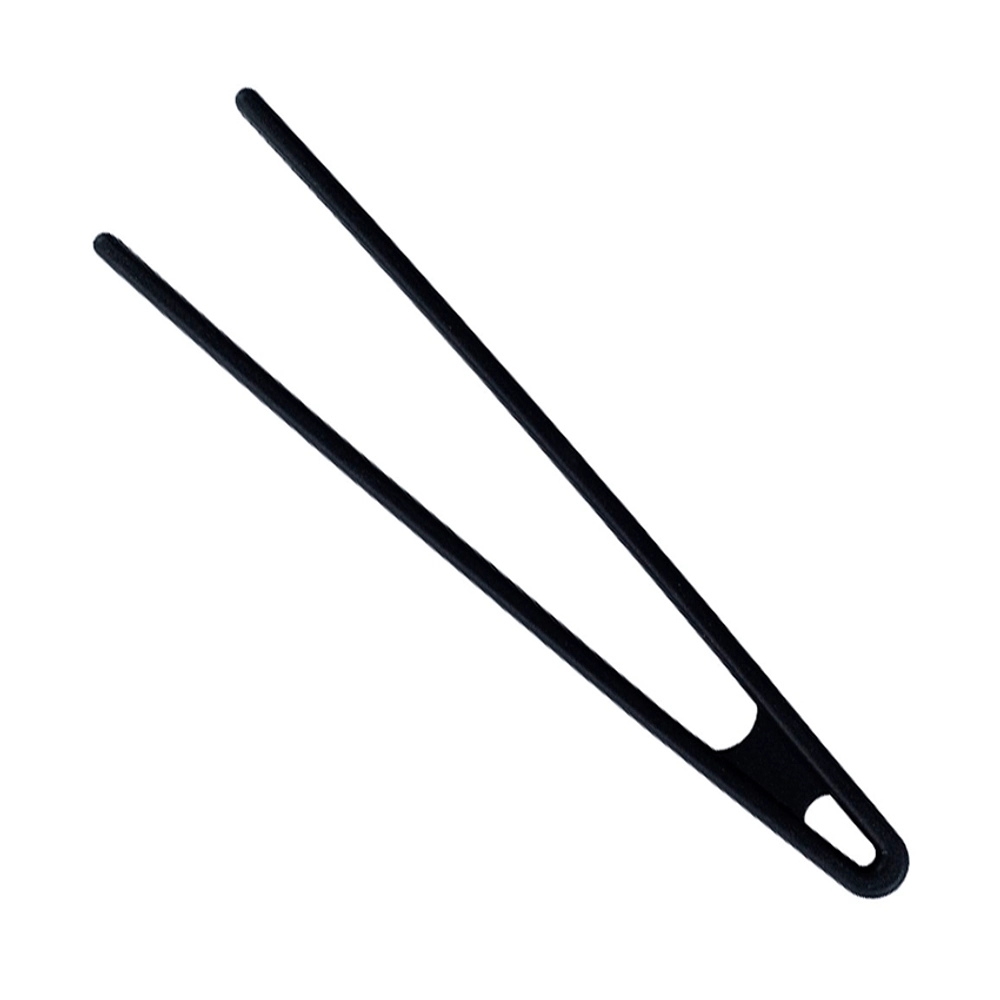 Pegador De Salada De Silicone Pequeno Preto Oikos