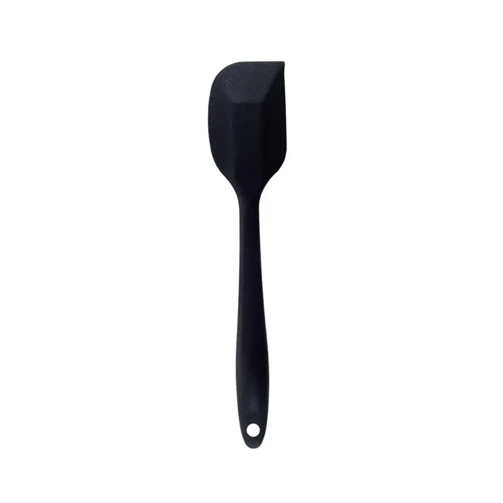 Espátula de Silicone Reta Pequena Preta OIKOS COZ00471PRT