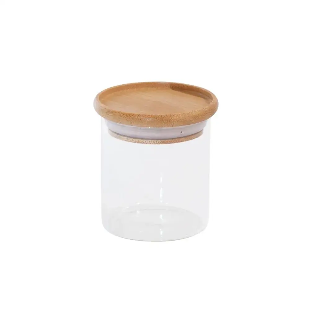 Pote de Mantimentos Redondo Empilhável 200ml Tampa Bambu OIKOS COZ01598NAT
