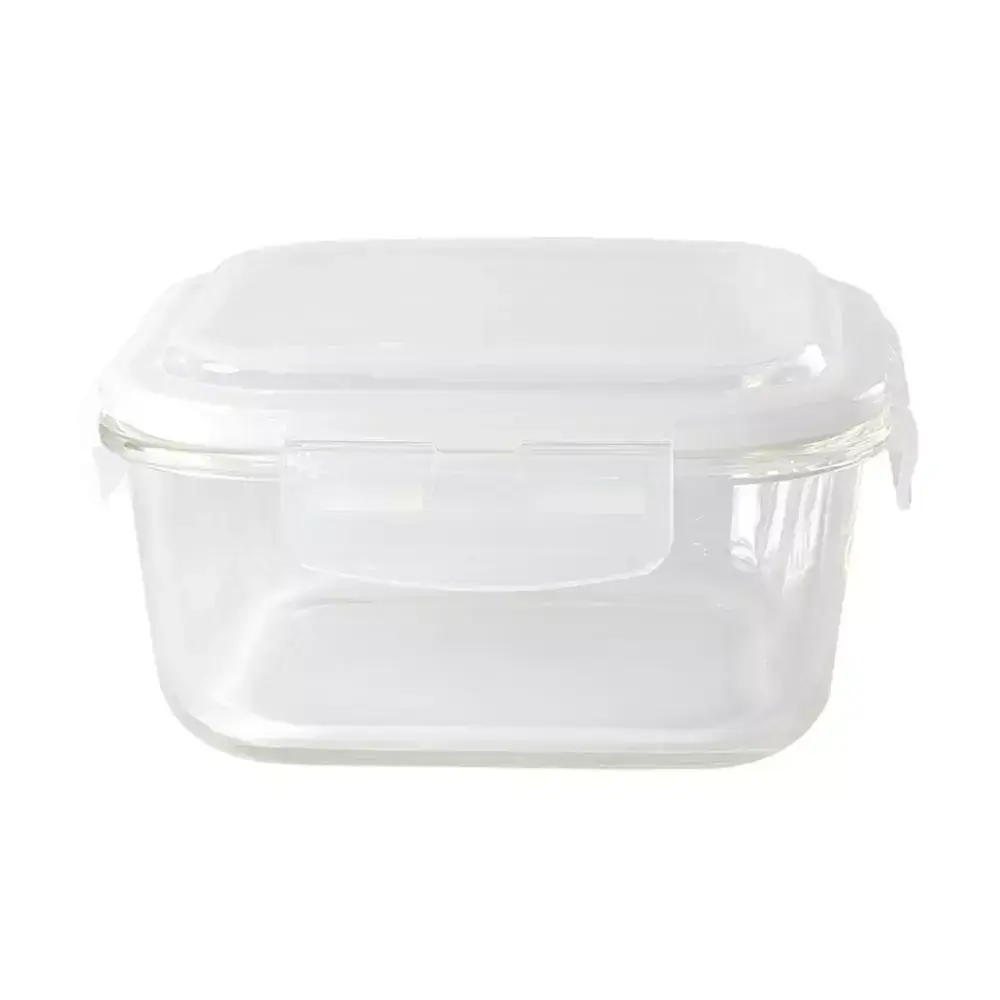 Pote de Vidro Quadrado 1,2L com Tampa OIKOS COZ00455BRC