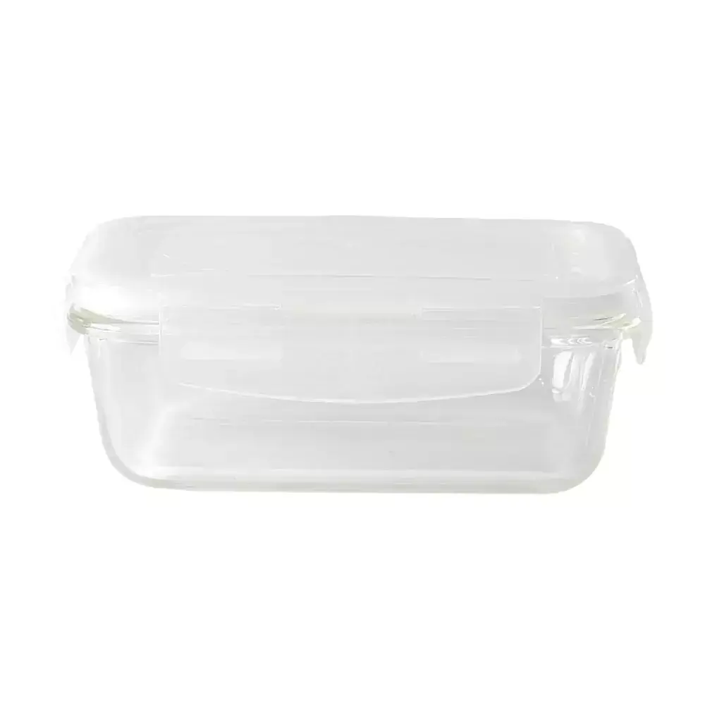 Pote de Vidro Retangular 570ml com Tampa OIKOS COZ00458BRC