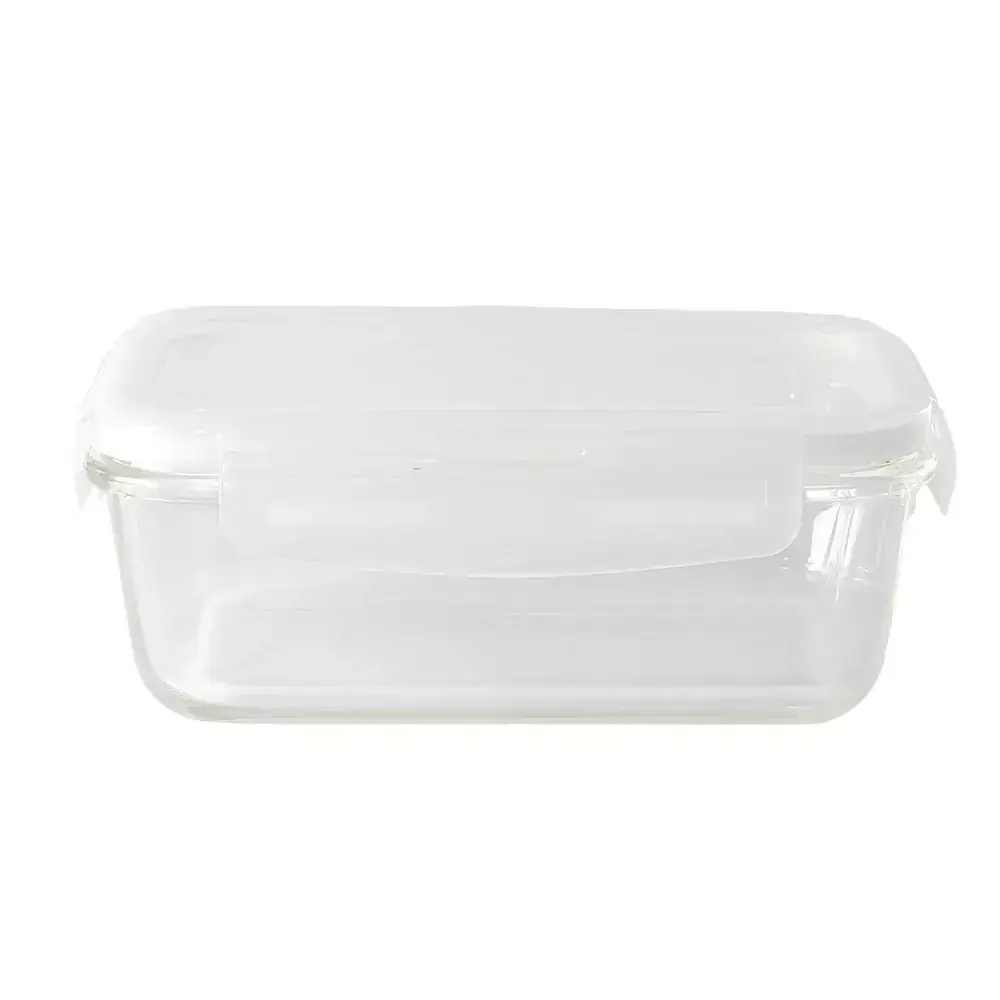 Pote de Vidro Retangular 840ml com Tampa OIKOS COZ00460BRC