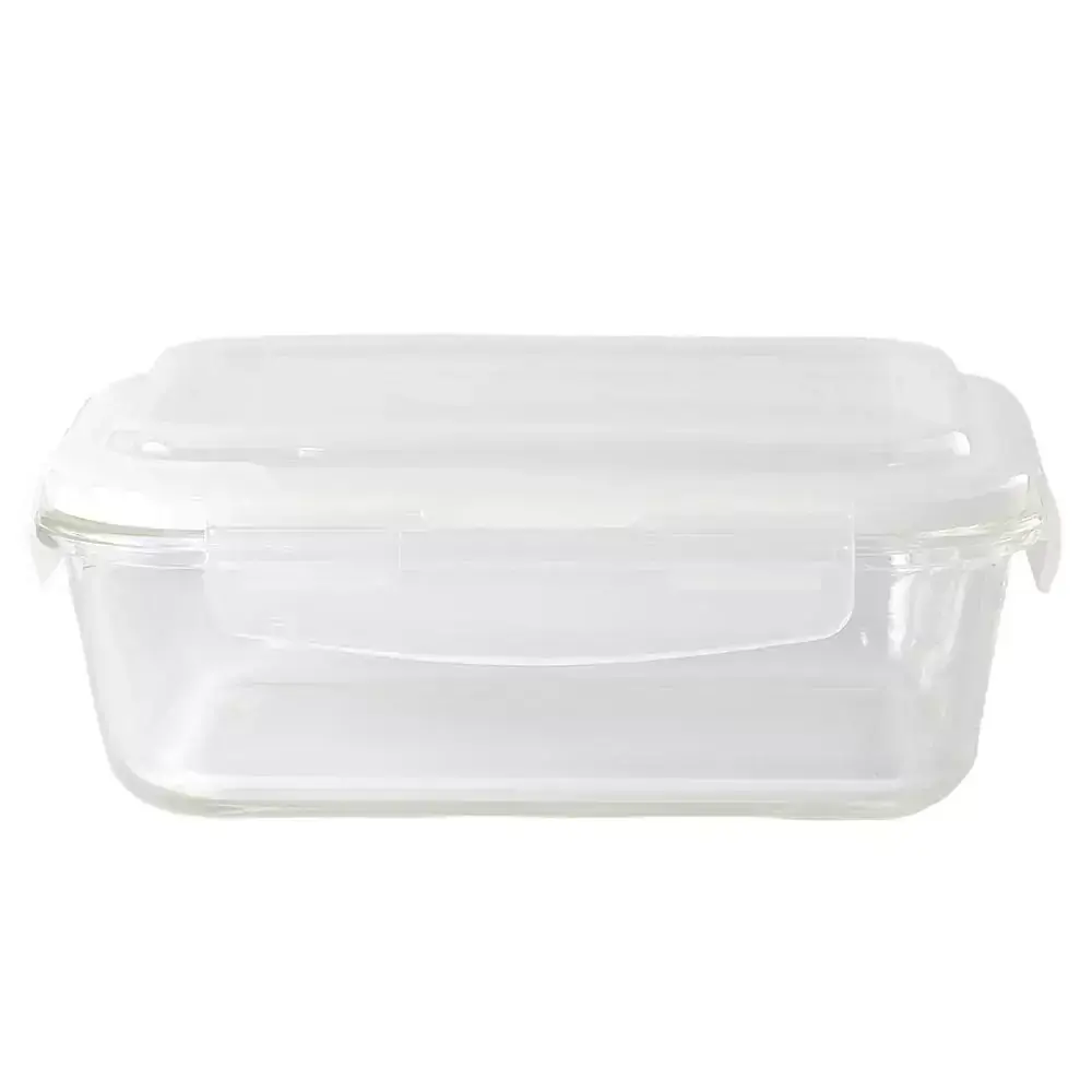 Pote de Vidro Retangular 1,04L com Tampa OIKOS COZ00563BRC