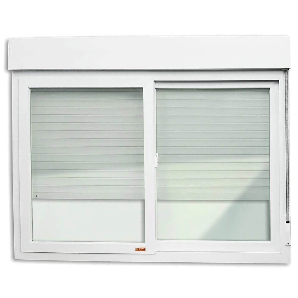 Janela De Correr Integrada Em Pvc Itec 140x200cm Branca