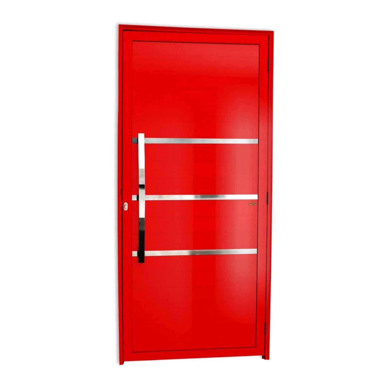 Porta Lambril de Giro Alumínio Pintado Evolution Vermelho 2,10X1,00m Esquerdo Brimak