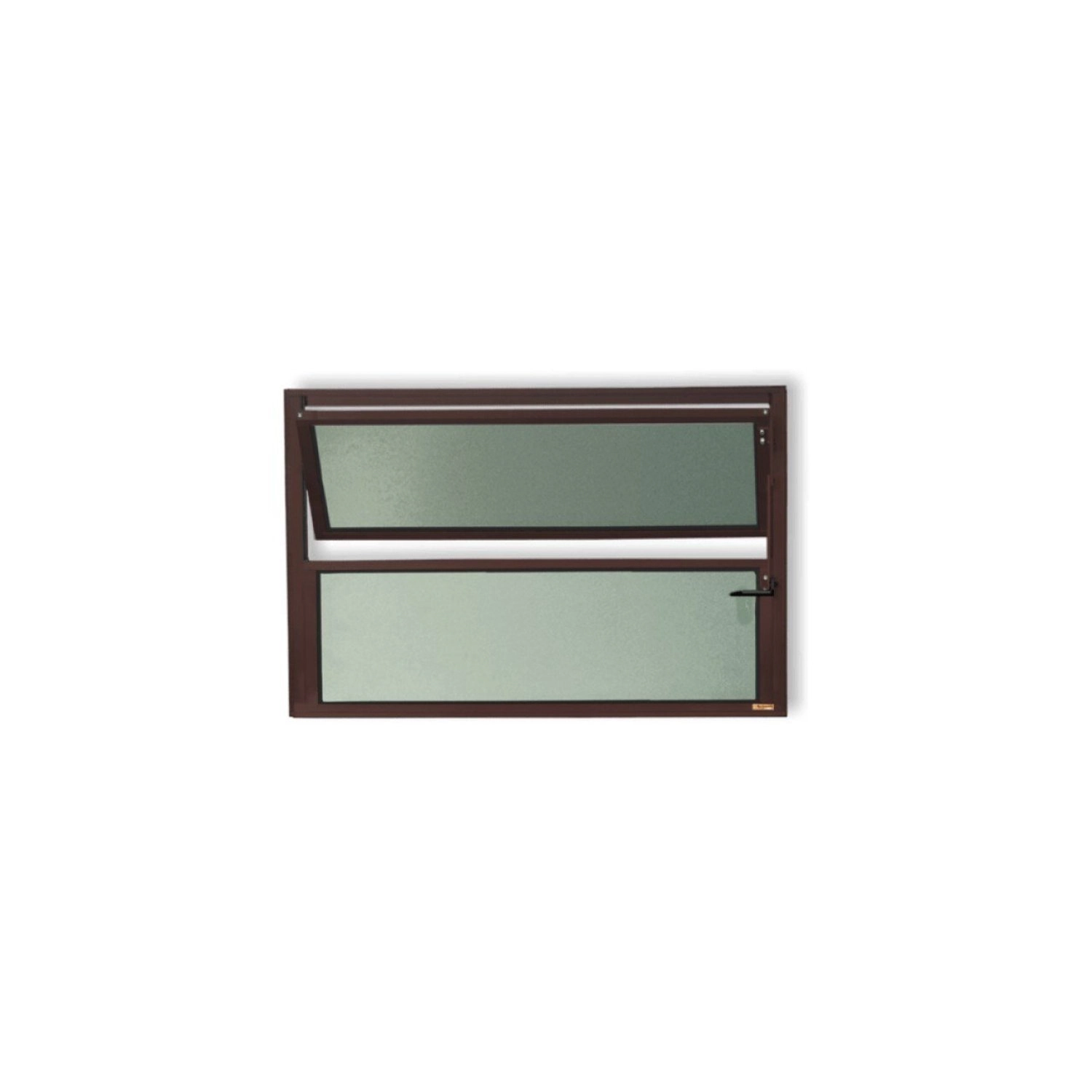 Janela De Alumínio Basculante 40x60cm Vidro Mini Boreal Plus Brimak Corten