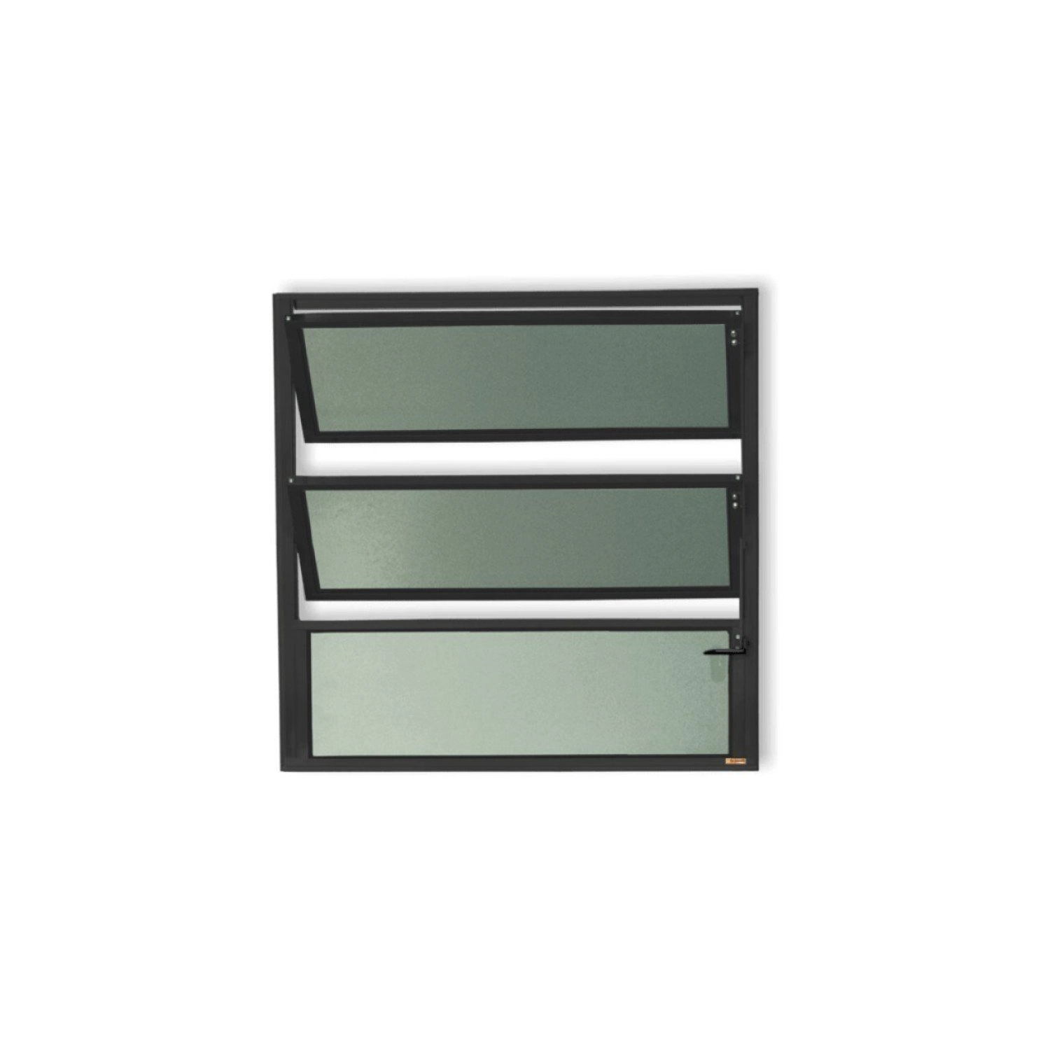 Janela De Alumínio Basculante 60x40cm Vidro Mini Boreal Plus Brimak Preto