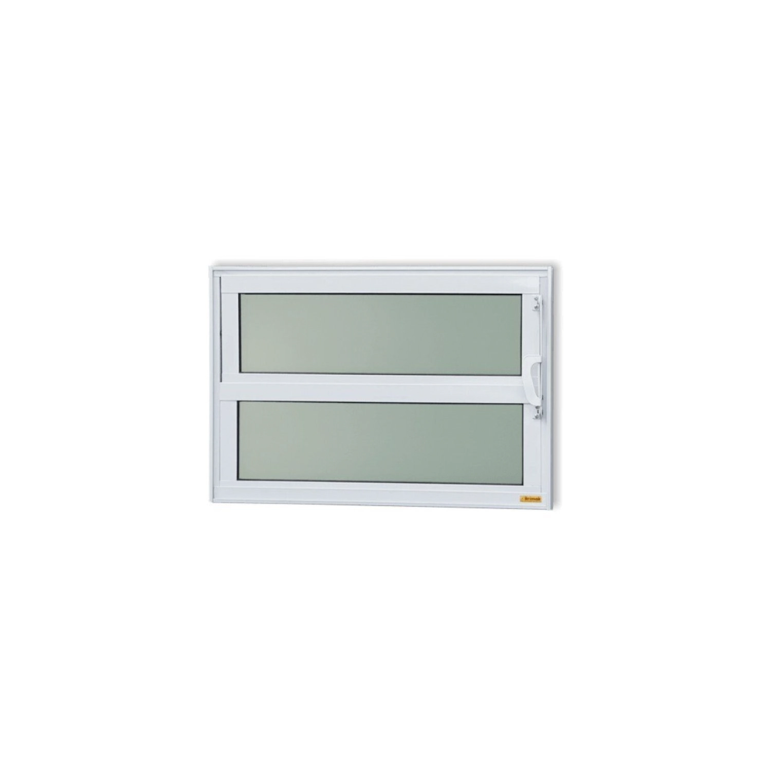 Janela De Alumínio Basculante 40x60cm Vidro Mini Boreal Elite Brimak Branco