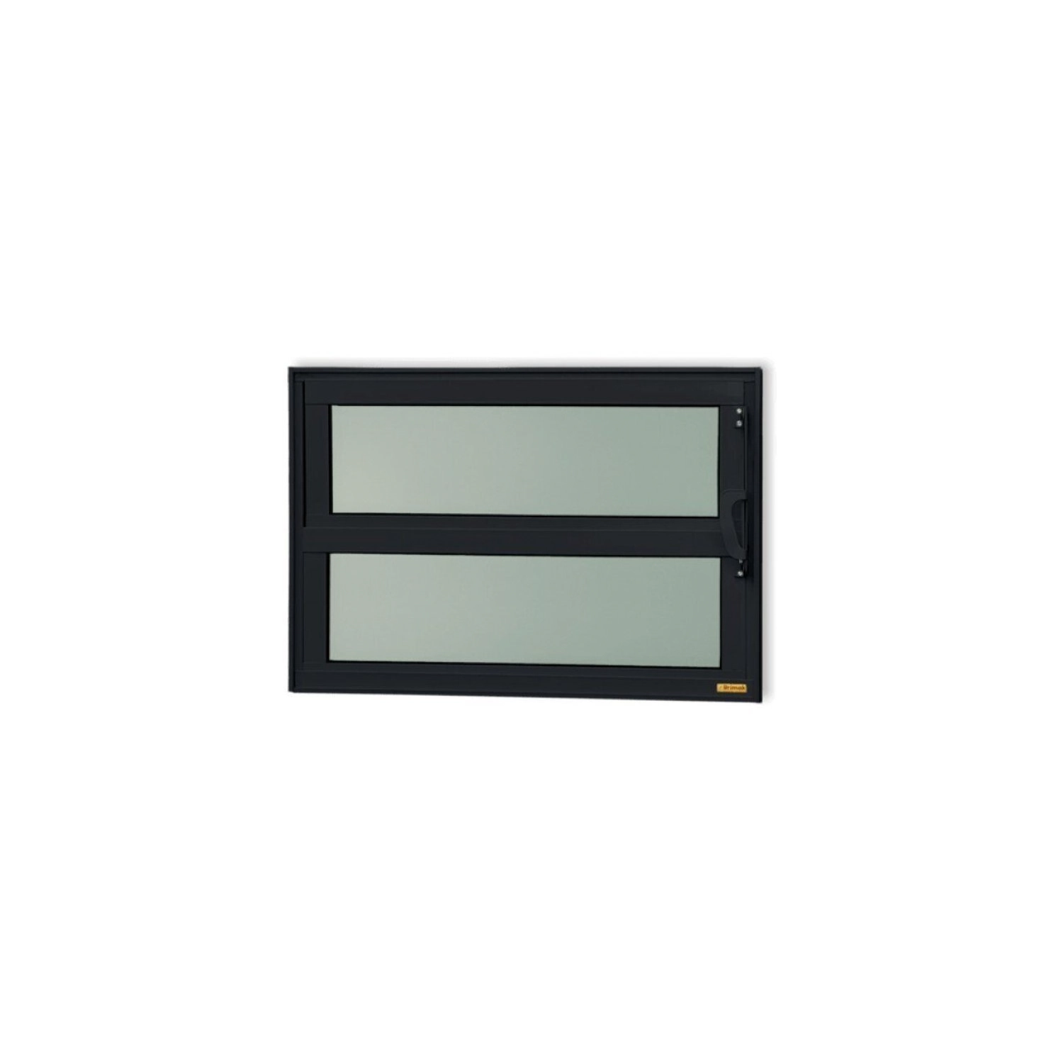Janela De Alumínio Basculante 40x60cm Vidro Mini Boreal Elite Brimak Preto
