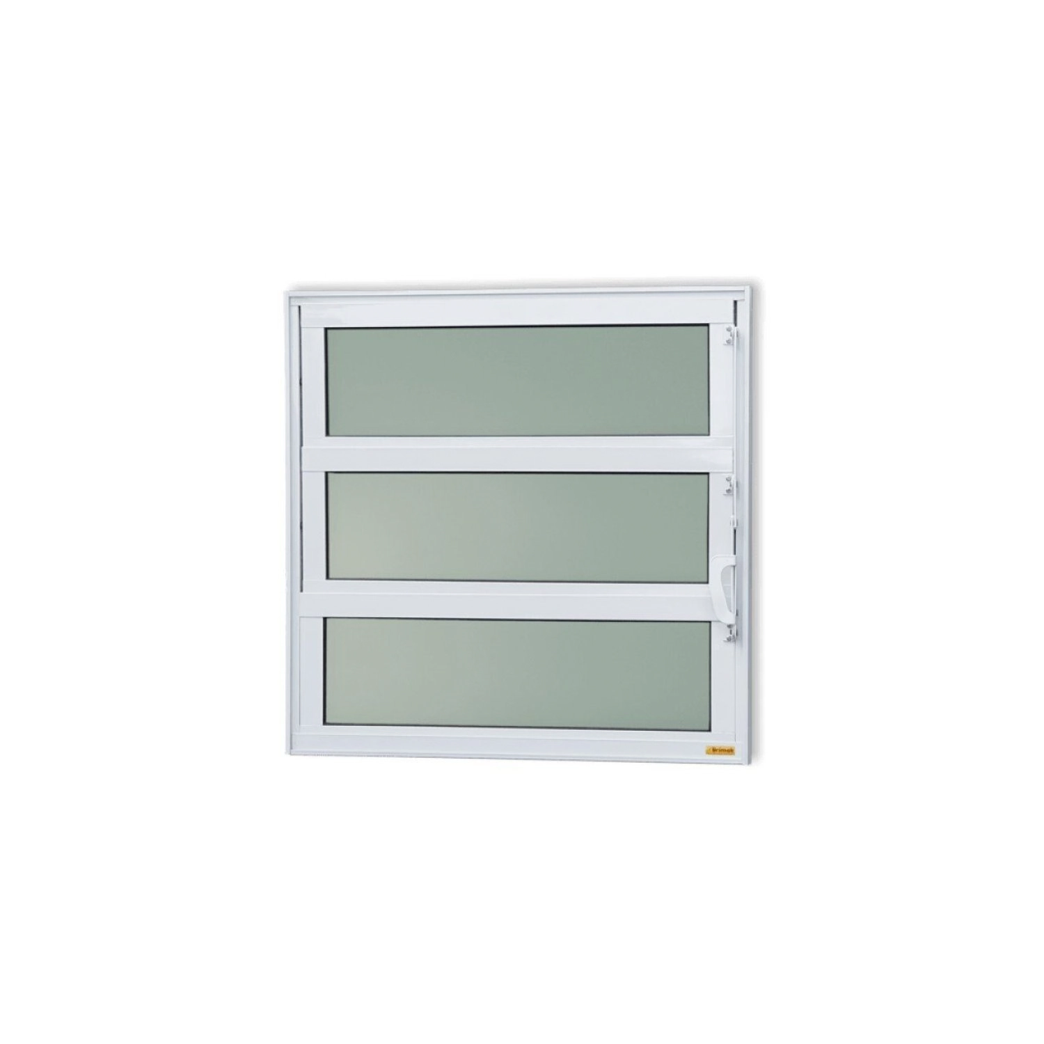 Janela De Alumínio Basculante 60x40cm Vidro Mini Boreal Elite Brimak Branco