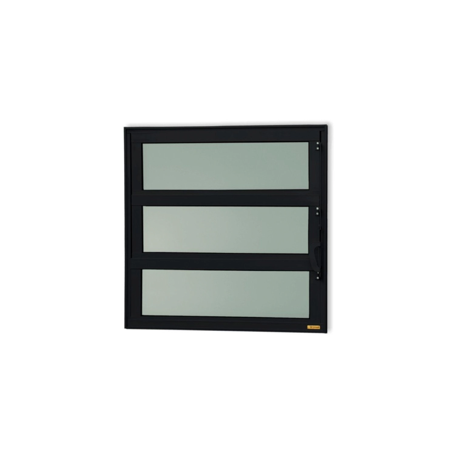 Janela De Alumínio Basculante 60x40cm Vidro Mini Boreal Elite Brimak Preto
