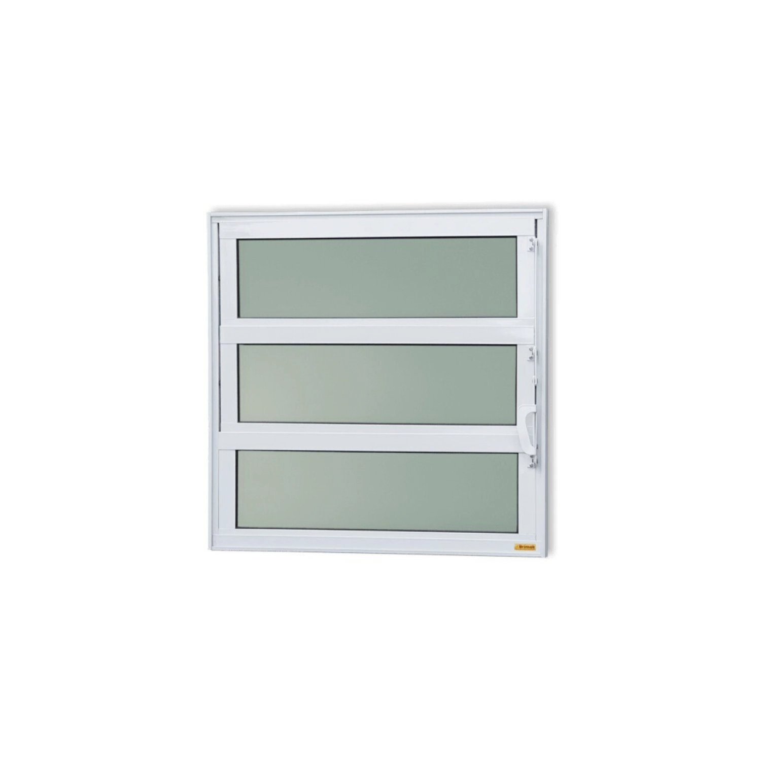 Janela De Alumínio Basculante 60x100cm Vidro Mini Boreal Elite Brimak Branco
