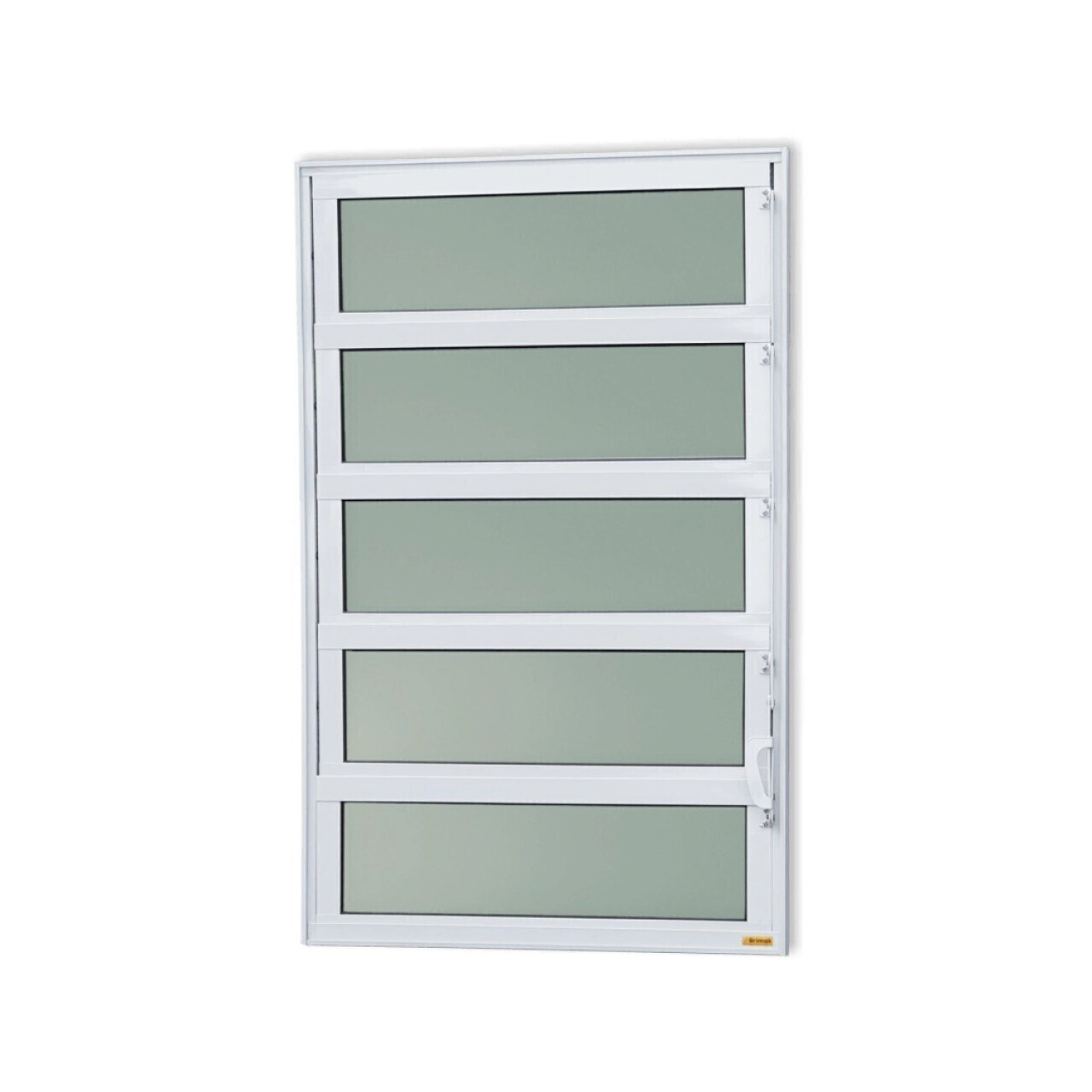 Janela De Alumínio Basculante 100x120cm Vidro Mini Boreal Elite Brimak Branco