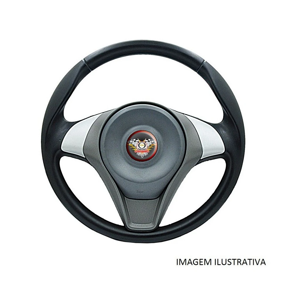 Volante de Direção FIAT GRAND SIENA/PALIO Prata com Cubo - RD VOLANTES VE0281PR