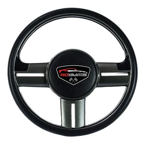 Volante de Direção Universal VW Rallye Plus Grafite 370mm - RD VOLANTES VE1704CZ