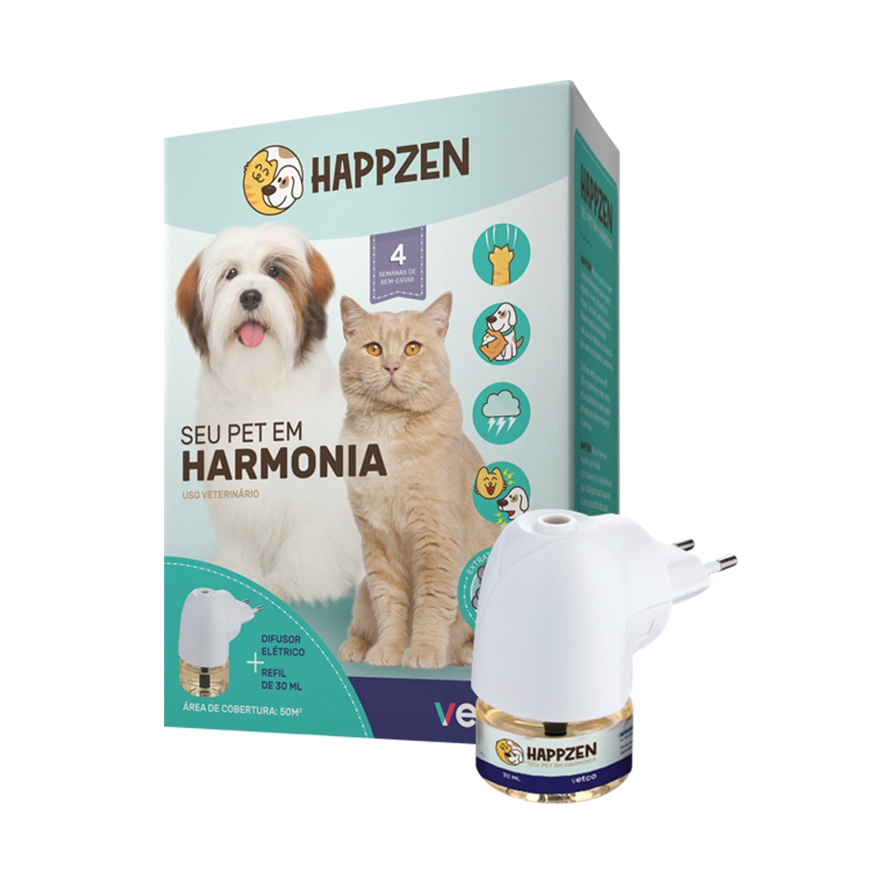 Happzen Vetco Combo Difusor Elétrico Refil De 30 Ml