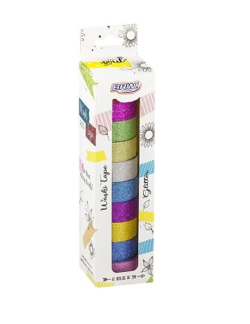 Fita Adesiva Decorada Washi Tape 15x5 Gliter Wt1001 Brw