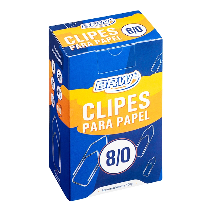 Clipes P/papel Brw 8/0 500g