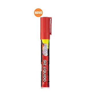 Giz Liquido P/quadro E Vidro Brw Vermelho