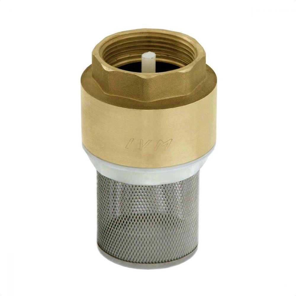 Válvula De Retenção Sucção De 1/2 Filtro Inox Ivm Italy