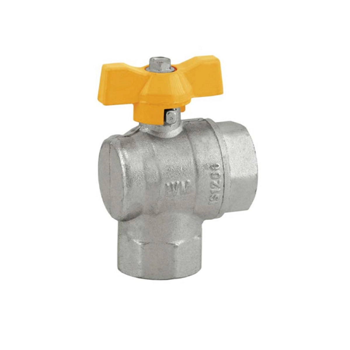 Registro Para Gás Esfera Angular 3/4 X 3/4 F X F Ivm Italy Borboleta Válvula Esfera Passagem Total