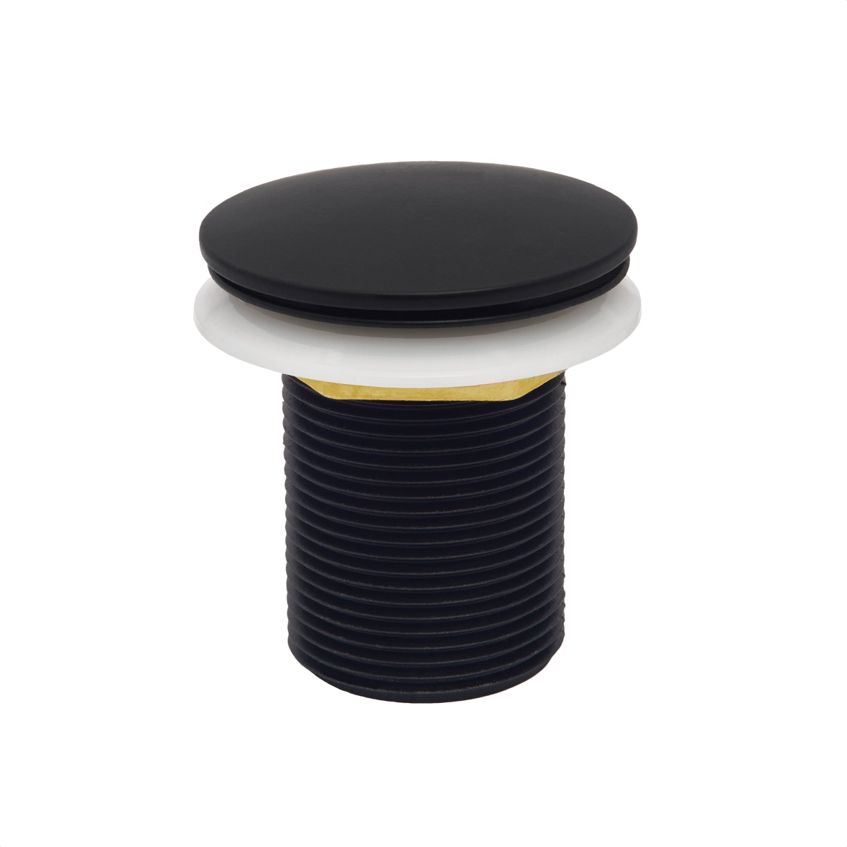 Válvula Click Pop Up Metal Tampa Externa Preta 1.1/4 Para Tanques e Cubas Black