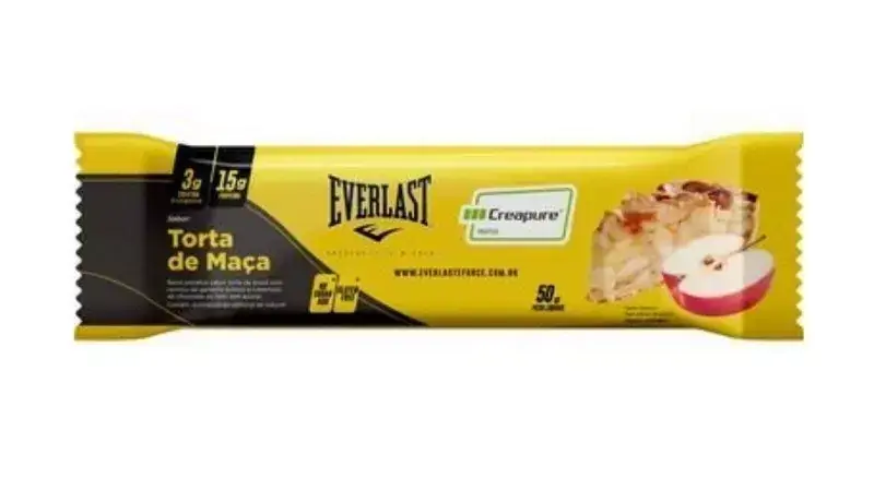 Barra de Proteína com Creatina Everlast | Sabor Torta de Maçã - 01 unidade