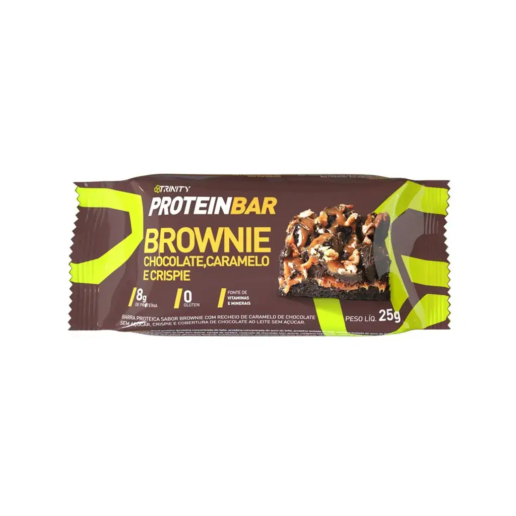 Barra Proteina Brownie C/amendoim Trinity 25g