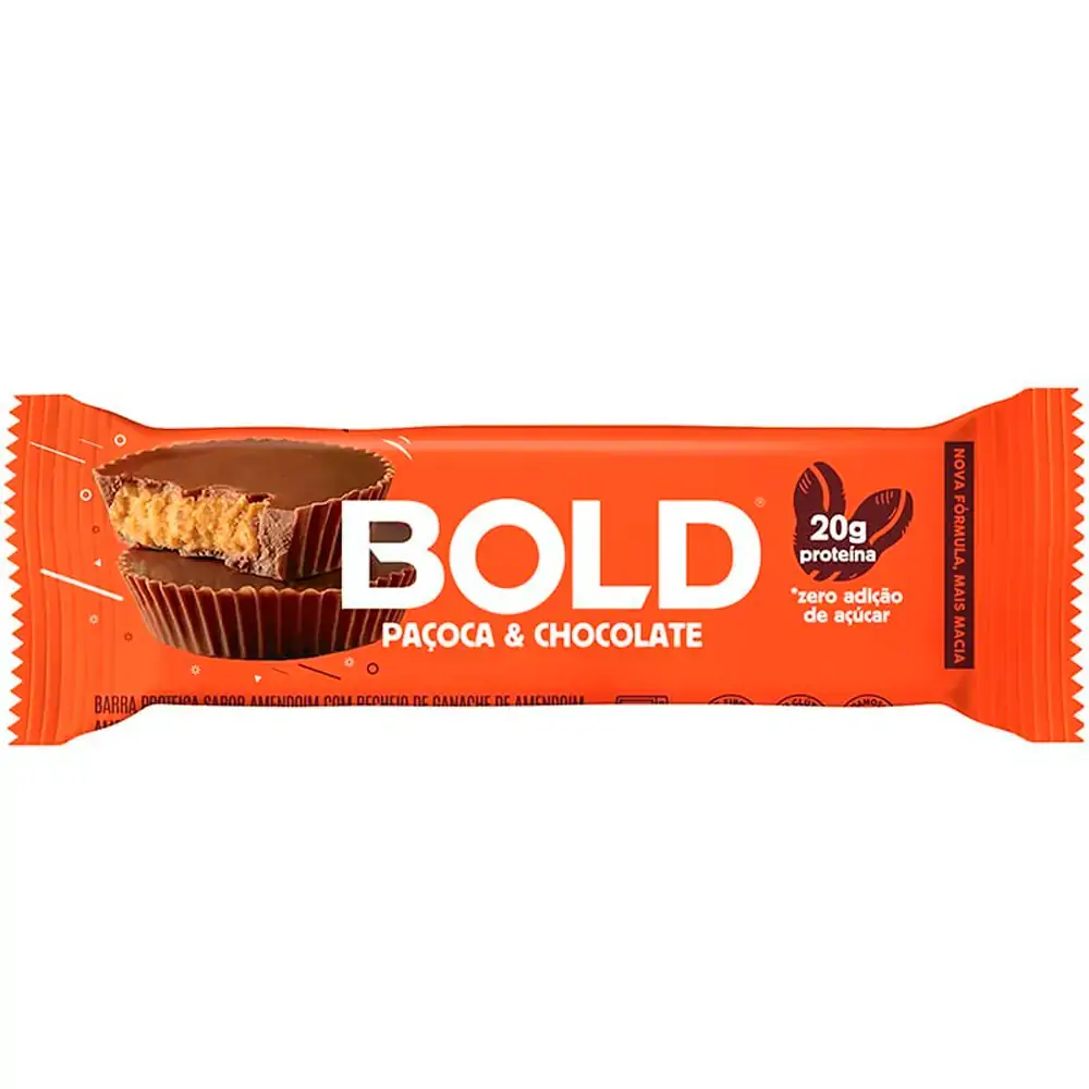 Bar De Paçoca E Choc Bold Bar 60g