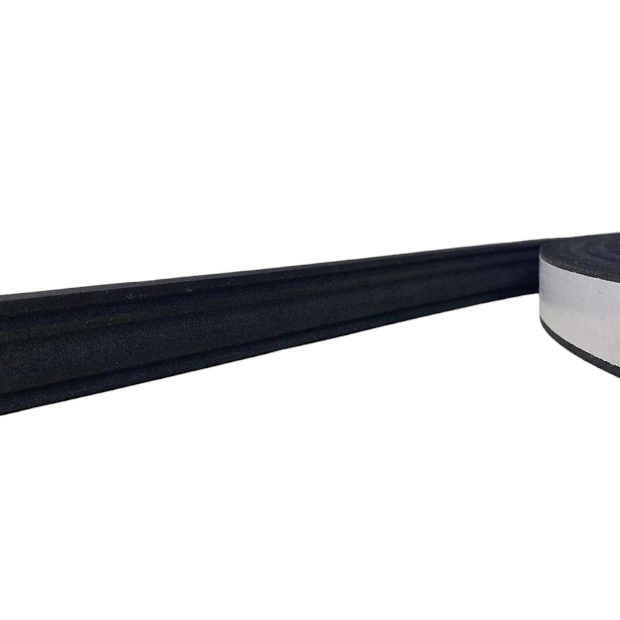 Boiserie Moldura Rodameio De Eva Adesivo E Flexível *terra 2,5cmx 8mm 5 Metros* Preto
