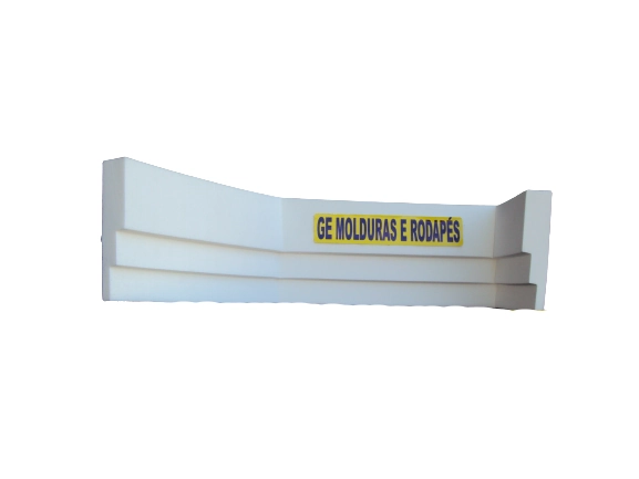 Roda Teto, Moldura De Teto, Sanca Teto De Eva Adesivo E Flexível *e1 7cmx 1,4cm 5 Metros* Branco