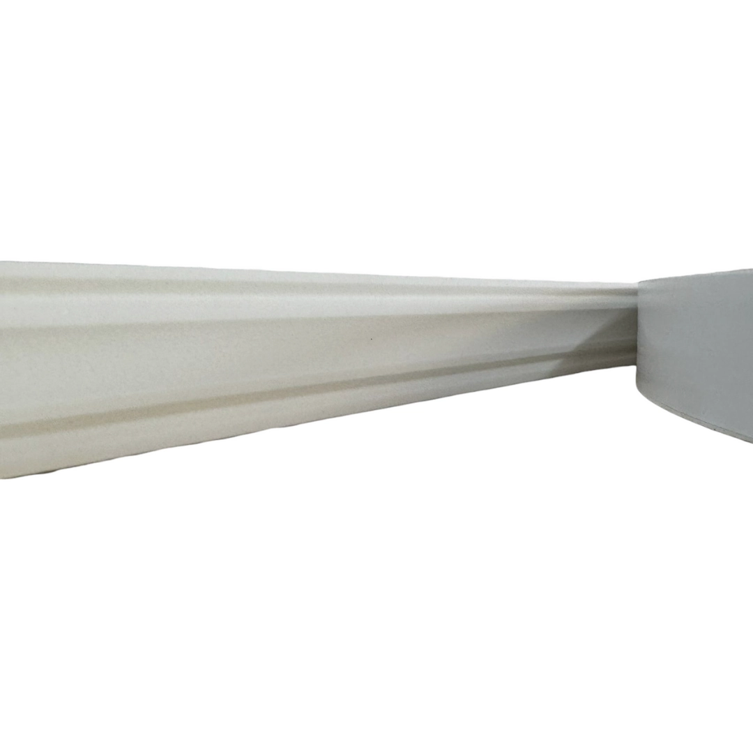 Boiserie Moldura Rodameio De Eva Adesivo E Flexível *terra 3,5cmx 8mm 10 Metros* Branco