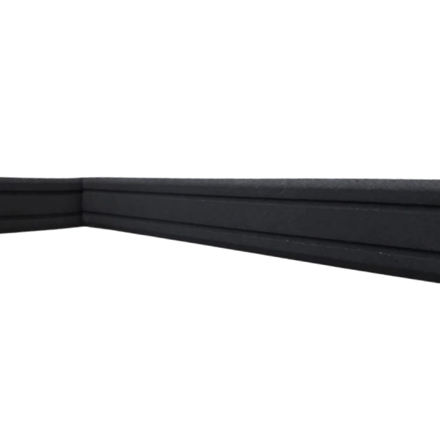 Boiserie Moldura Rodameio De Eva Adesivo E Flexível *orion 2,5cmx 5mm 10 Metros* Preto