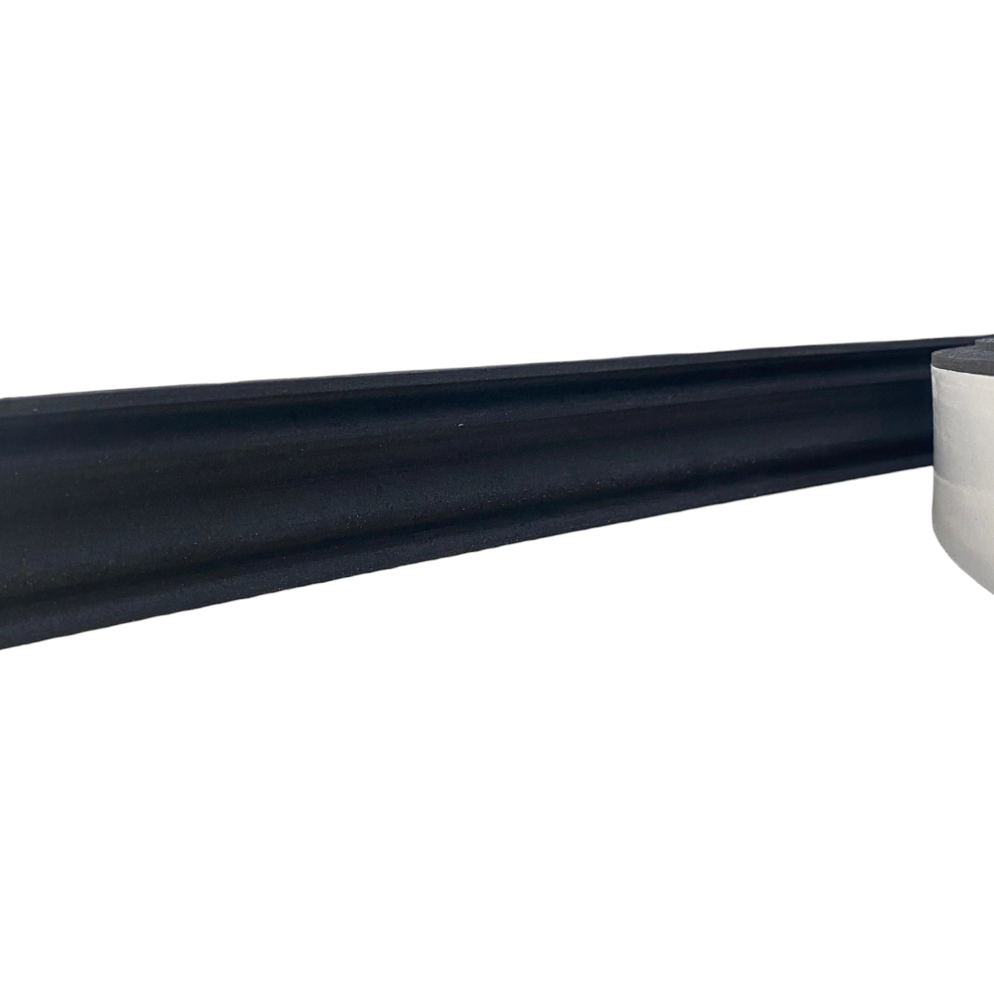 Boiserie Moldura Rodameio De Eva Adesivo E Flexível *terra 3,5cmx 8mm 10 Metros* Preto